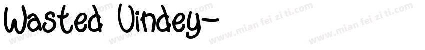 Wasted Vindey字体转换